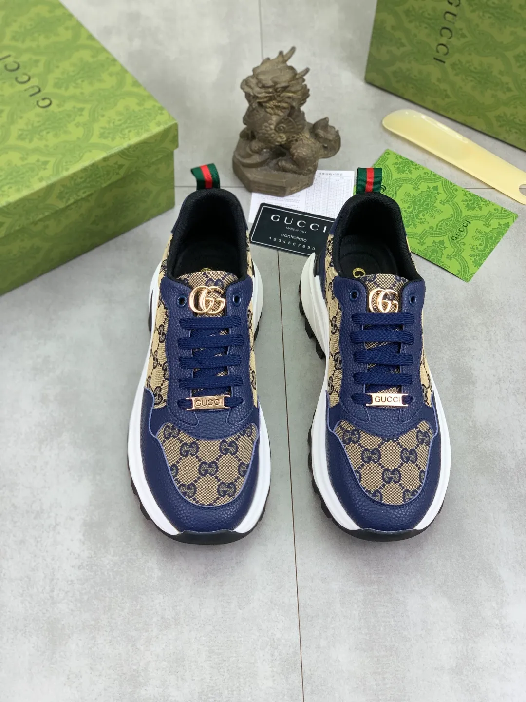 Men's shoes 💰P440💰[New model]🆘 The latest model from Gucci GUCCI official website🎁Classic casual and fashionable men's shoes👟Best model💥The version is simple and elegant, exclusive for trendy men. Unique official website latest brand elements👑Gucci original decoration, fashionable and generous, original soft calfskin fabric➕Comfortable soft first-layer pigskin lining ✅The official website specifies the wear-resistant casual outsole, the classic model is taken in kind🎬Color: 4️⃣colors available😍Number: 38-44